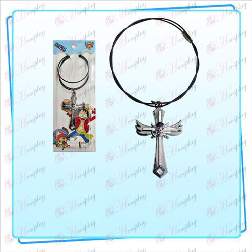 One Piece Accessories Sauron symbol wing cross wire chain