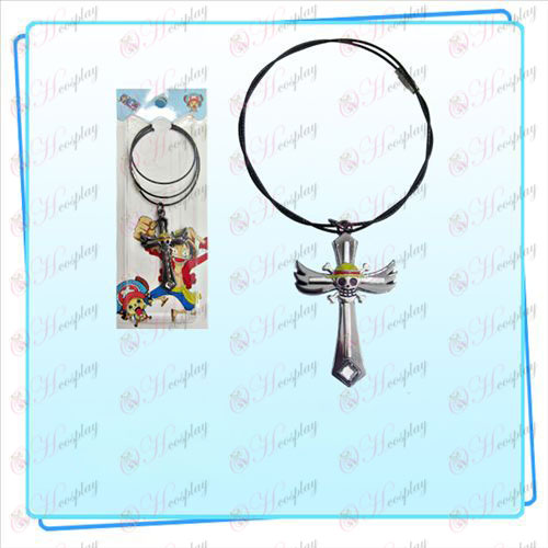 One Piece Accessories Luffy flag wings cross wire chain