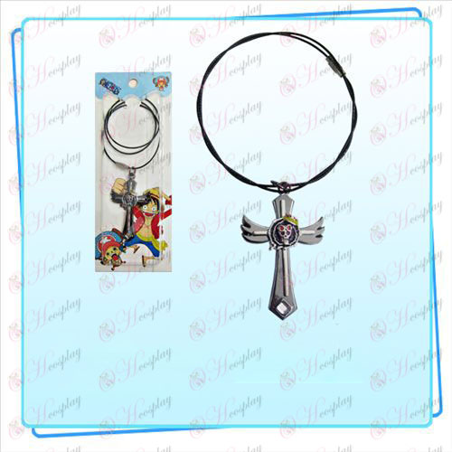 One Piece Accessories Brook flag wing cross wire chain