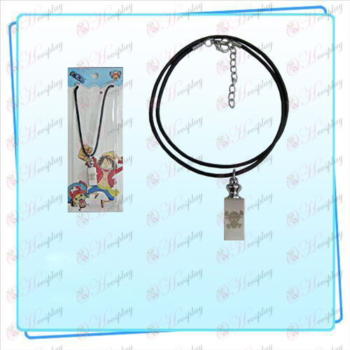 One Piece Accessories weights black rope necklace