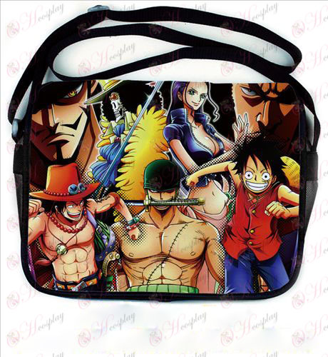 One Piece acessórios coloridos couro mochila 696
