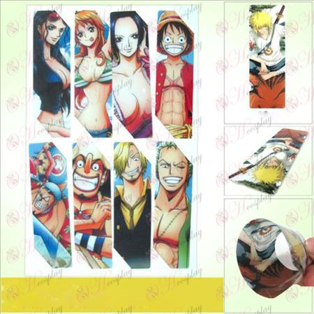 SQ013-One Piece Tilbehør anime store Bokmerker (5 versjonen av prisen)