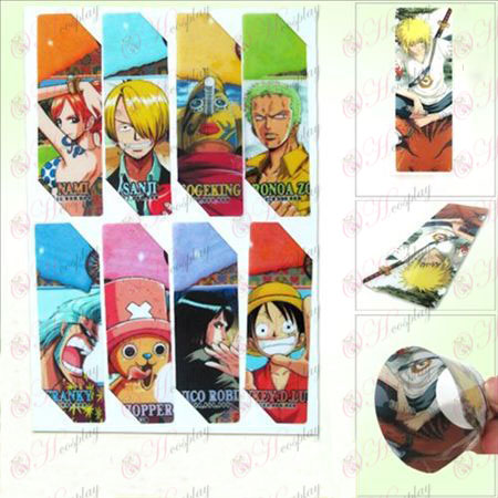 SQ011-One Piece Tarvikkeet anime iso kirjanmerkit (5 version hinta)