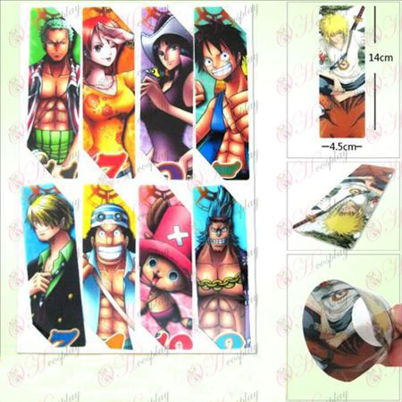 SQ010-One Piece acessórios grandes do anime Bookmarks (versão 5 do preço)