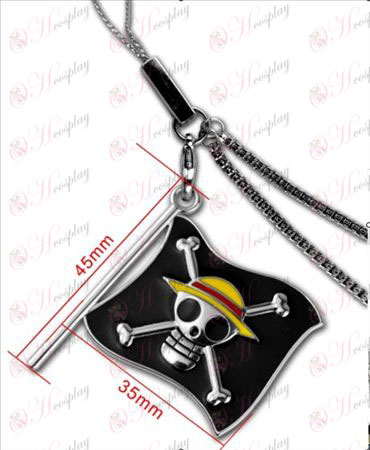 Uno Accesorios-Luffy piratas cadena de telefonía bandera pieza