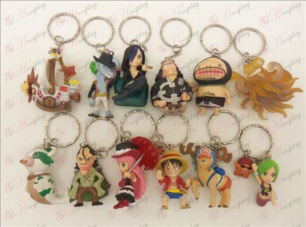 12 One Piece accessoires Doll Keychain