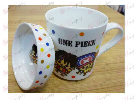 One Piece Accesorios mosca y posteriores dos tazas de cerámica Joe