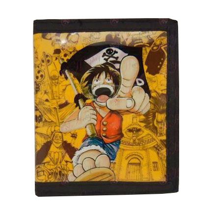PVCOne Piece Luffy accessoires portefeuille (drapeau de pirate)