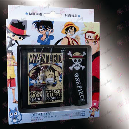 Cross halskæde co-loaded wallet - Luffy Wanted