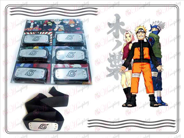 Naruto Konoha 6 Xiao Organizzazione montato fascia nera