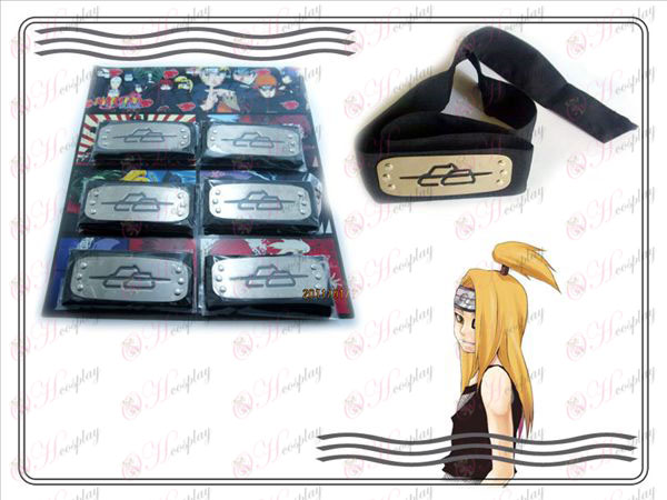 Xiao Organization 6 installeret Naruto headband (Dida) sort