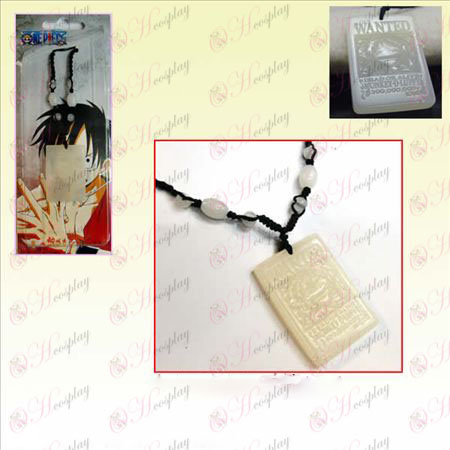 One Piece Accessoires Luffy jade ketting