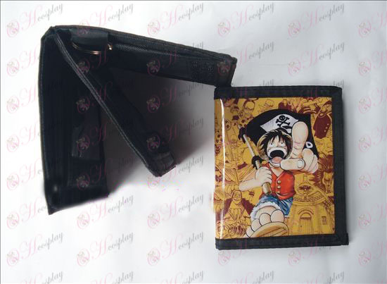 Luffy PVC carteira levar bandeira de pirata