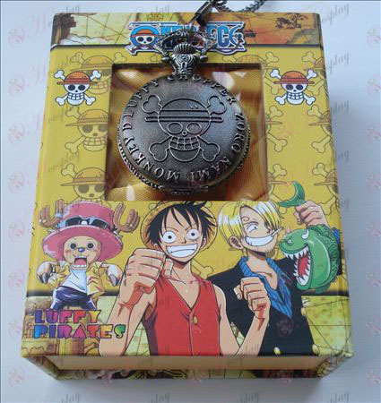 One Piece Tarvikkeet Pocket Watch + Card