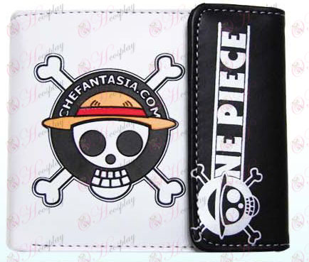 One Piece Accessoires Skull Snaps portemonnee nieuwe