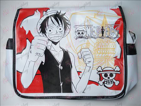 One Piece Tilbehør Luffy læder skoletaske