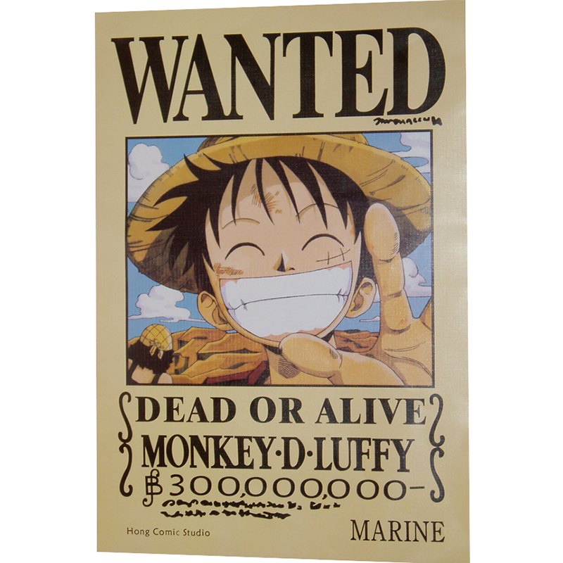 Little One Piece tillbehör garanterar präglade affisch set (11 / set)