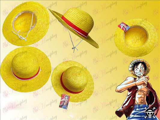 Ένα κομμάτι άχυρο αξεσουάρ καπέλο Luffy COS εξαγωγών έκδοση (μεγάλο)