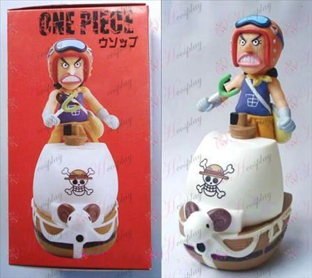 One Piece Tilbehør Usopp Doll penger potten (16cm)