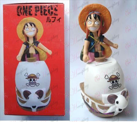 One Piece Luffy Accesorios muñeca bote de dinero (18 cm)