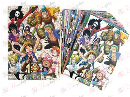 One Piece גלויות אבזרים + כרטיס 2