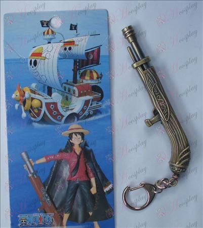 One Piece Tillbehör Luffy kanon Keychain