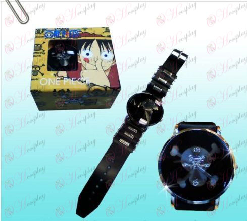 One Piece Аксесоари Skull Черно часовници