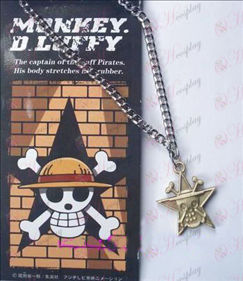 One Piece Accesorios pentagrama collar de cráneo 32-6A (cobre)