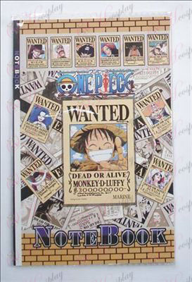 One Piece Accessories Wanted Notebook