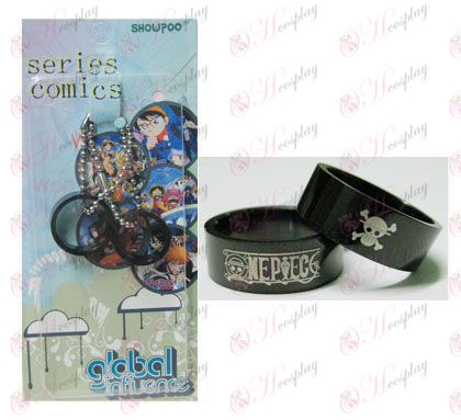 One Piece carte d\'accessoires installé noirs anneaux de couples d\'acier