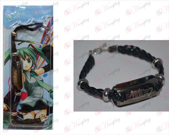 Hatsune shuangpai leather bracelet
