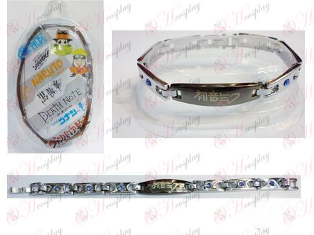 Hatsune aço inoxidável bracelete de diamantes