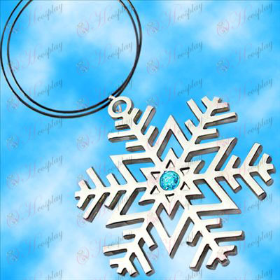 Hatsune snowflake símbolo colar (Blue Diamond)