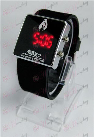 Hatsune Miku AccessoriesLED αθλητικό ρολόι - μαύρο λουράκι