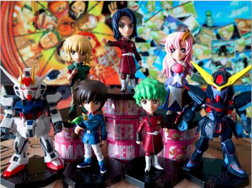Osem Gundam Príslušenstvo charakter bábika (brožovaná výtlačok)