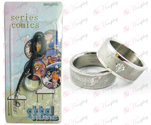 Gundam Accessories Frosted Ring Necklace - Rope