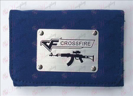CrossFire Príslušenstvo biele plátno peňaženka (modrá)