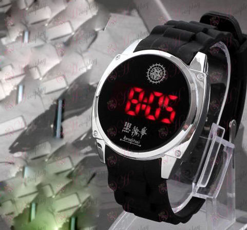 Black Butler Accessories Compact logo LED touch screen watch