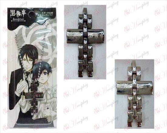 Black Butler Accessories black and white cross necklace