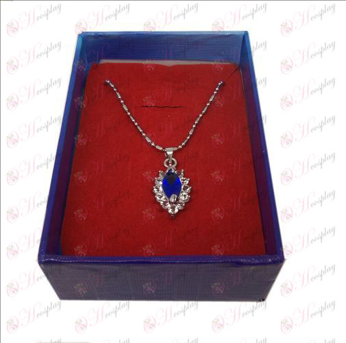 D en caja Negro mayordomo Accesorios Diamond Collar (azul)
