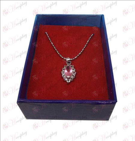 D boxed Black Butler Zubehör Diamant-Halskette (Pink)