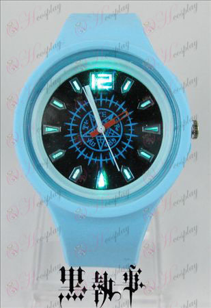 Farebné blikajúce svetla športové hodinky-Black Butler doplnky