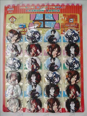 Black Butler Accessories Brooches (24 / plate) 5.8cm