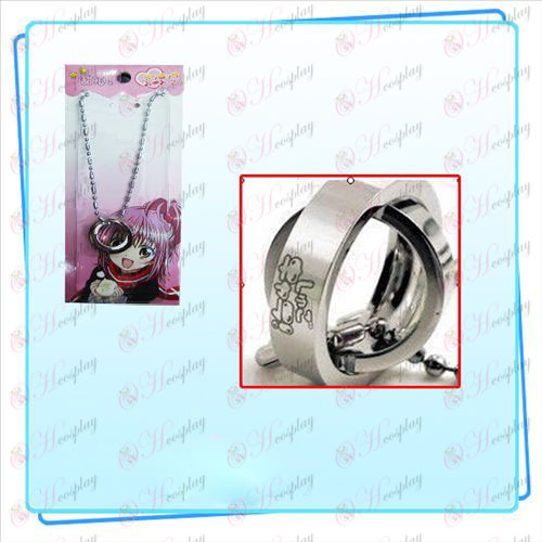 Shugo Chara! Accessories bicyclic ring necklace card installed (silver