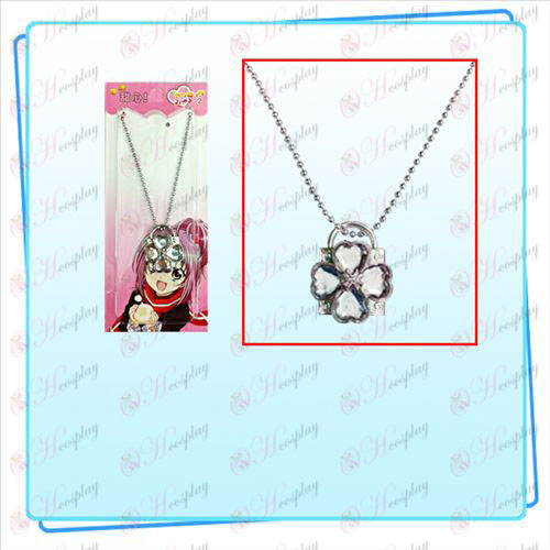 Shugo Chara! Accessories lock necklace (silver lock transparent diamond)