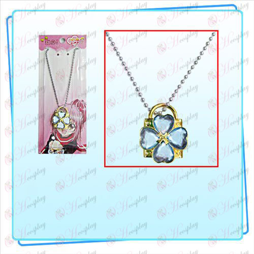 Shugo_Chara! Accessori collana della serratura (oro blocca diamante blu)
