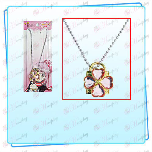 Shugo Chara! Accessories lock necklace (golden locks Pink Diamond)