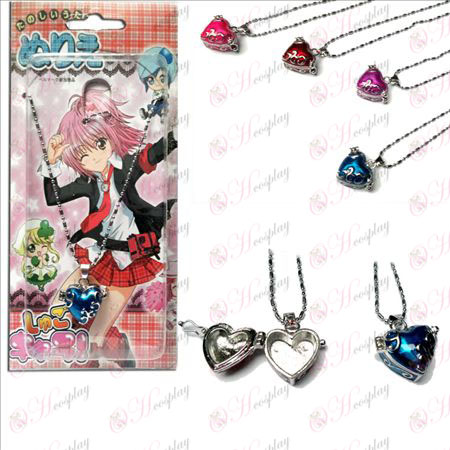 Shugo Chara! Accessories blue heart-shaped locket necklace