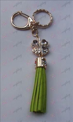 Shugo Chara! Accessories White Diamond Keychain (Green)