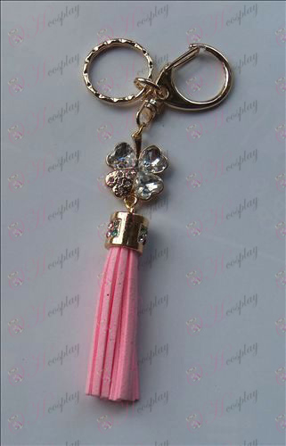 Shugo Chara! Accessories White Diamond Keychain (Pink)